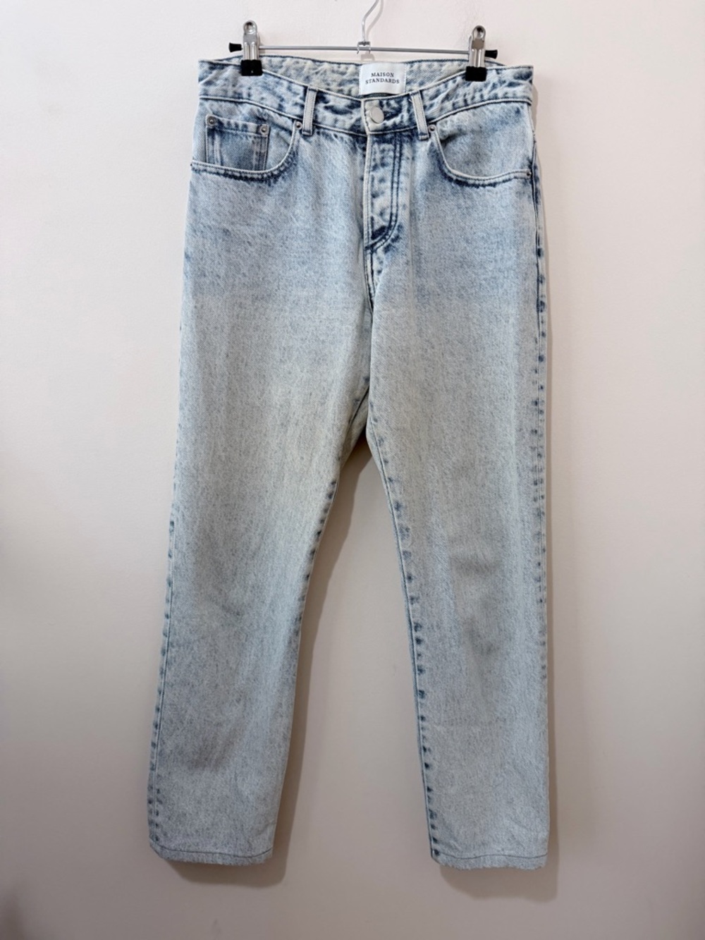 Maison Standards Le Jean Boyfriend Baptiste Acid Wash Size 26